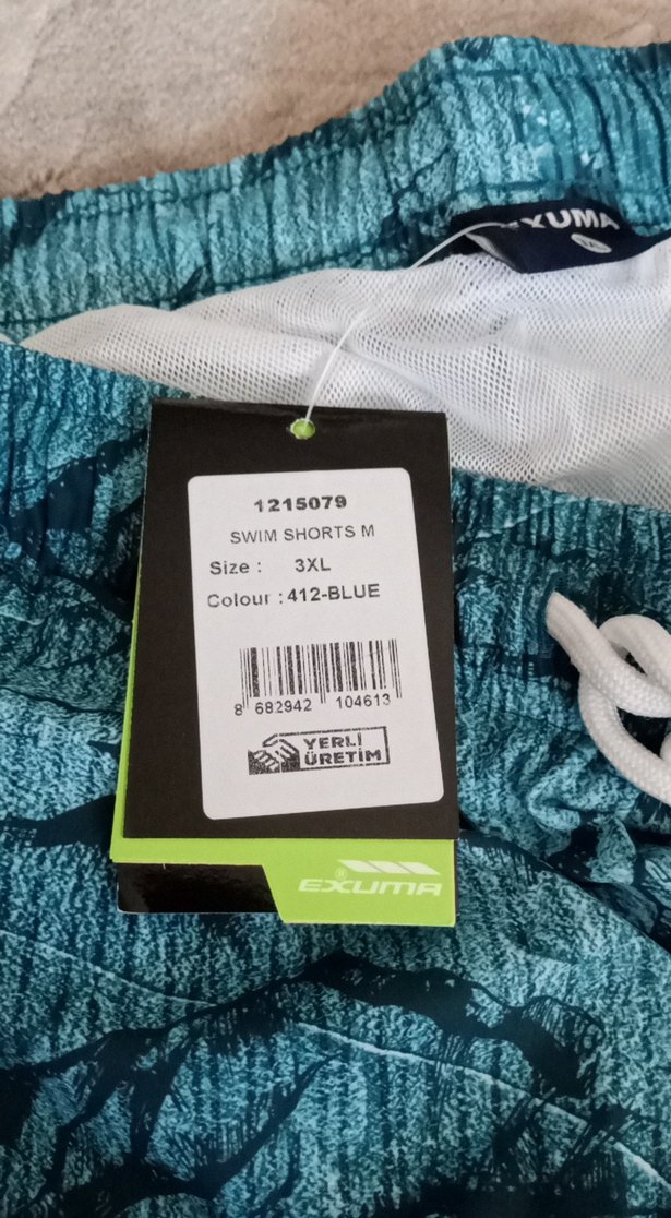 Erkek Deniz şortu yanları cepli - Görsel 2