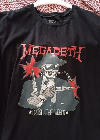 Megadeth 2024 Crush The World tur tişörtü