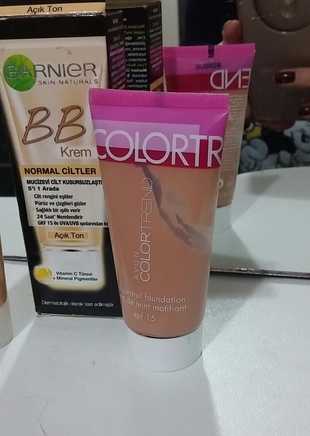 m Beden GARNIER BB KREM+AVON COLOR TREND FONDOTEN