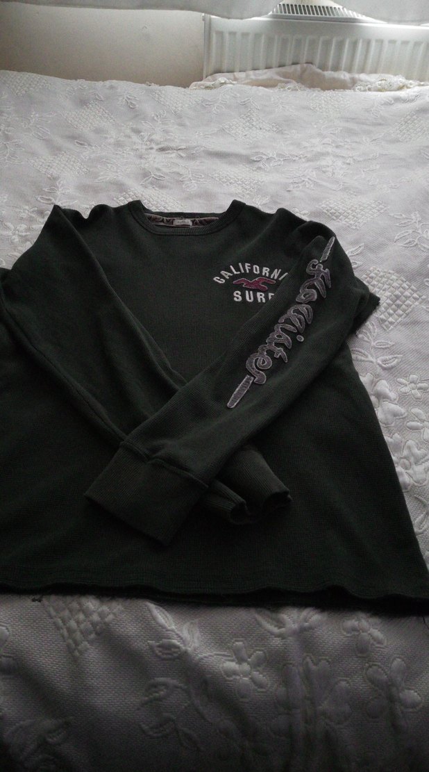 erkekler için koyu yeşil Uzun Kollu Sweatshirt - Görsel 3