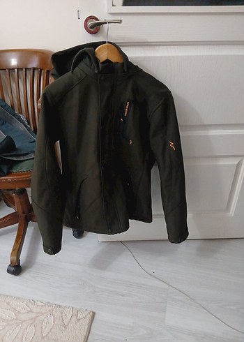 haki yeşili Erkek Midi Ceket - Görsel 8