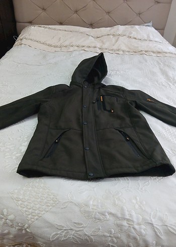 haki yeşili Erkek Midi Ceket - Görsel 7