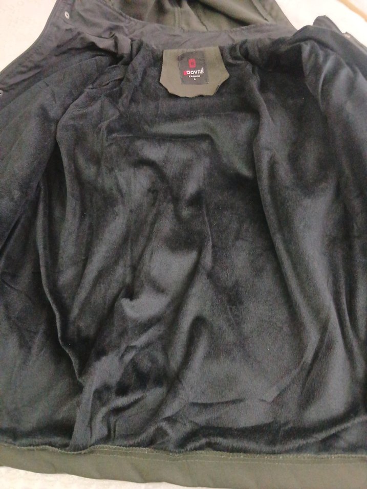 haki yeşili Erkek Midi Ceket - Görsel 4