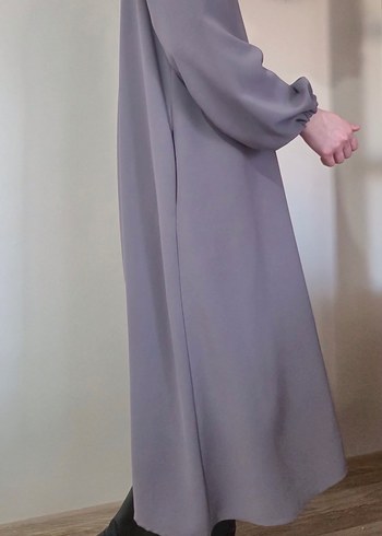 GRİ İNCE KIRIŞMAYAN KUMAŞ DIŞ KIYAFET - Görsel 4