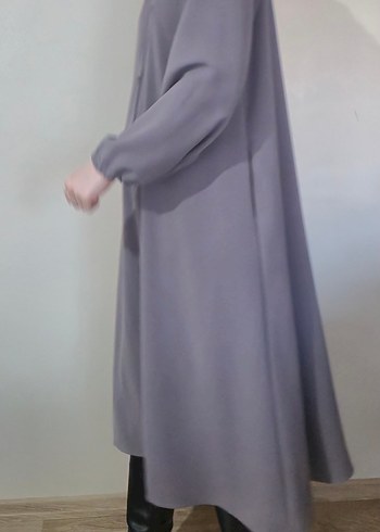 GRİ İNCE KIRIŞMAYAN KUMAŞ DIŞ KIYAFET - Görsel 3