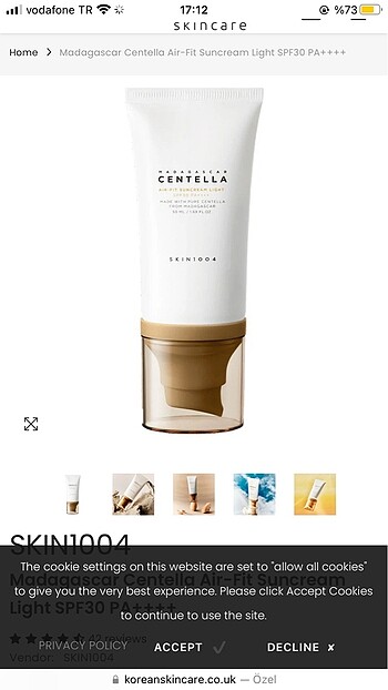 CENTELLA 1004 MİNERAL GÜNEŞ KREMİ