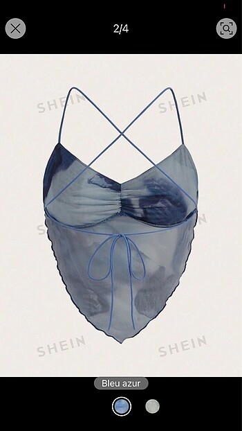 Sheinside Sırt dekolteli crop