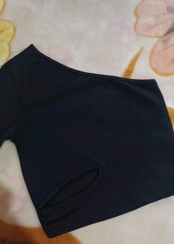 Kadın Siyah Mini Crop Top