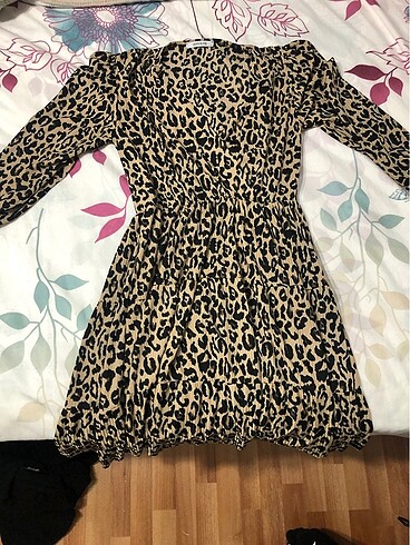 Leopar mini elbise ????