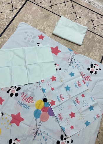 Baskılı Çok Renkli Çocuk Uyku Seti - Görsel 2