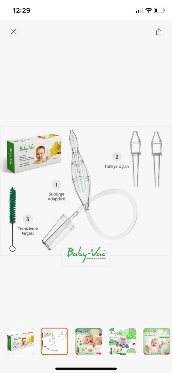 Baby-Vac Bebek Burun Aspiratörü Yumuşak Uçlu - Görsel 2