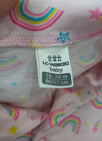 18-24 Ay Beden Kız çocuk pijama 