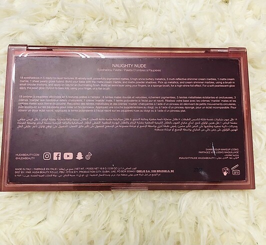  Beden HUDA BEAUTY FAR PALETİ