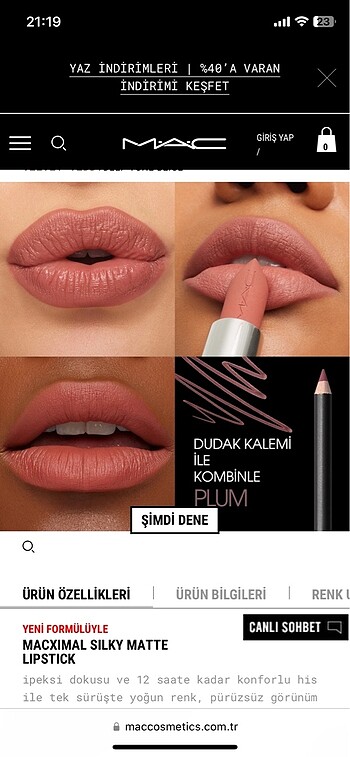 Beden MAC?ın EN POPÜLER RUJU VELVET TEDDY