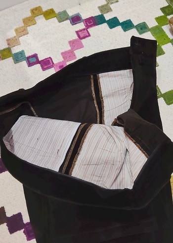 ACI KAHVERENGI OZEL DIKIM KADIFE Erkek Pantolon - Görsel 4