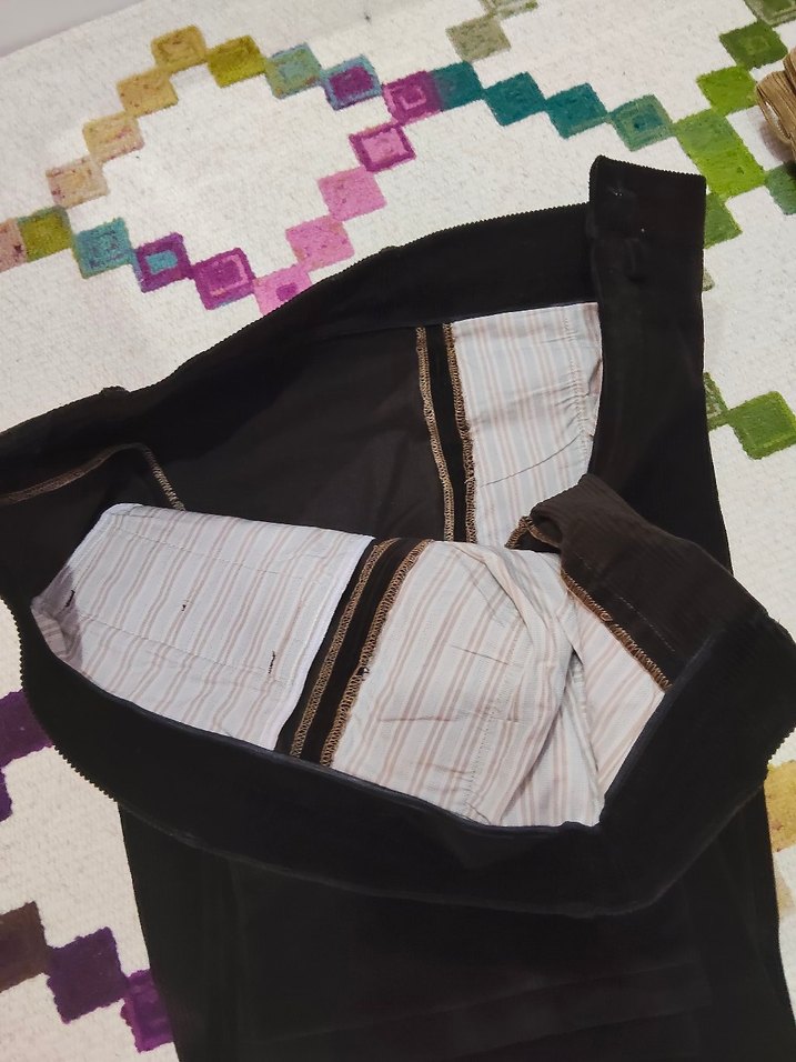 ACI KAHVERENGI OZEL DIKIM KADIFE Erkek Pantolon - Görsel 4