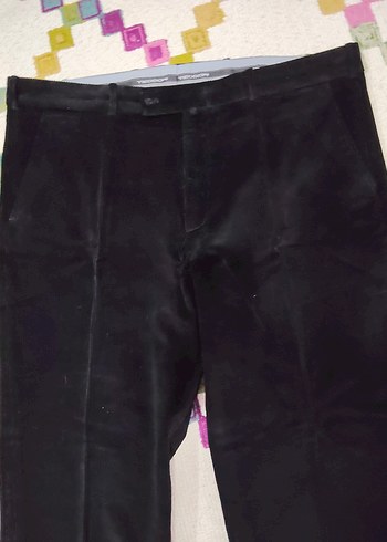 Siyah Erkek Uzun Kadife Pantolon - Görsel 4