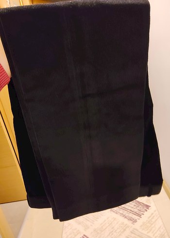 Siyah Erkek Uzun Kadife Pantolon - Görsel 2