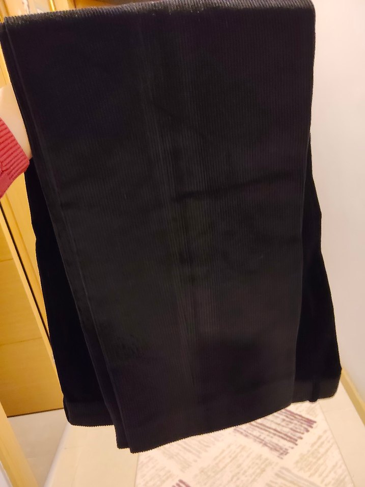 Siyah Erkek Uzun Kadife Pantolon - Görsel 2