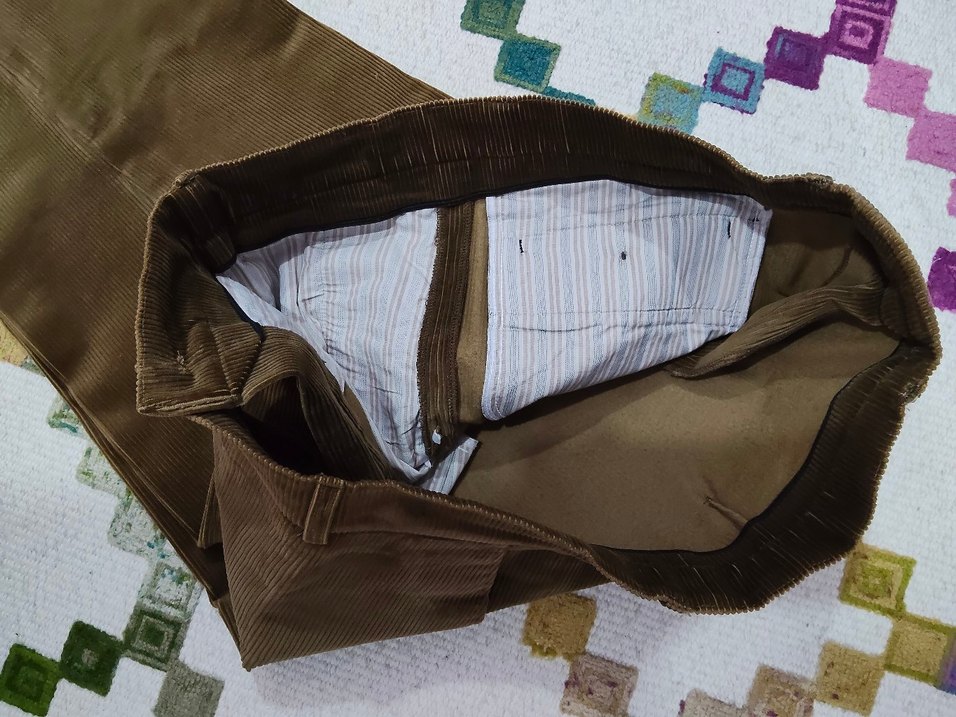 Kahverengi Kadife Pantolon 2 defa giyildi - Görsel 4