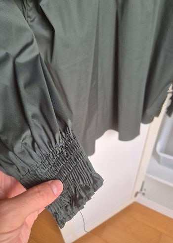 m Beden yeşil Renk %75 Pamuk Yeşil Tunik