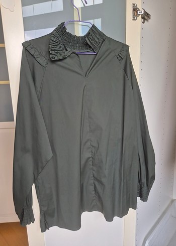 m Beden %75 Pamuk Yeşil Tunik