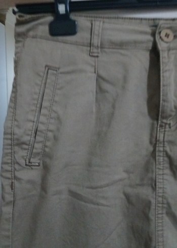 VENA Bej Mini Etek Rahat Kesim - Görsel 2