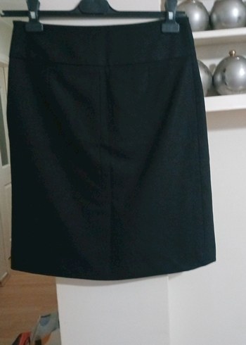 JOURNEY Siyah Pilili Midi Etek - Görsel 3