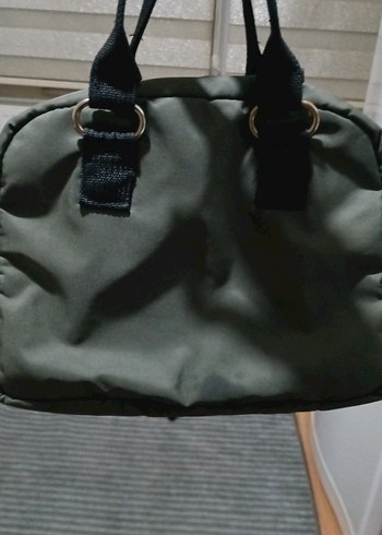 Koyu Yeşil Fermuarlı Kadın Çantası - Görsel 3