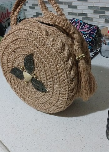 Bohem Örgü Kadın Çanta - Görsel 4