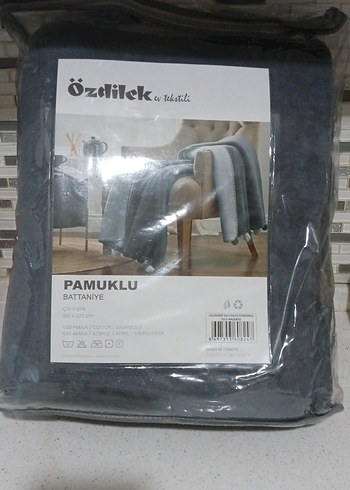 Özdilek pamuklu ponponlu battaniye - Görsel 2
