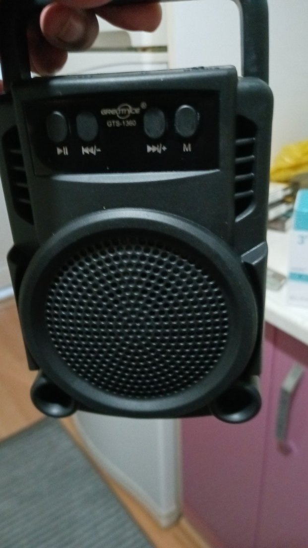 Renkli LED Işıklı Siyah Bluetooth Hoparlör - Görsel 3