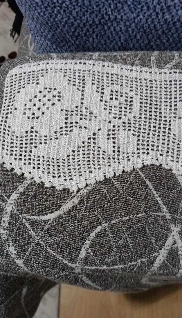 2 adet El yapımı beyaz dantel havlu kenarı - Görsel 2