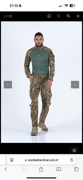 Diğer Combat XXL Kamuflaj Pantolon