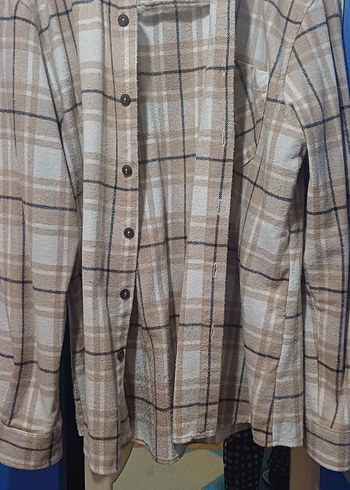 kahve Ekose Desenli Uzun Kollu erkek Gömlek - Görsel 5