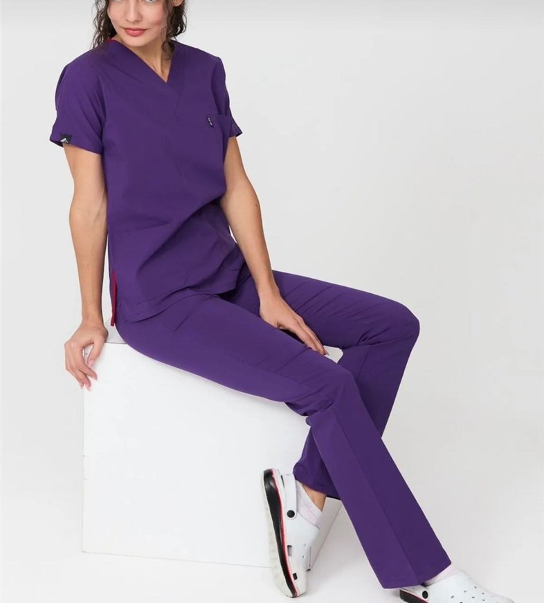 Mor hemşire forması - Görsel 2