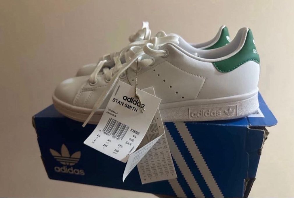 Beyaz Adidas Stan Smith Kadın Spor Ayakkabı - Görsel 5
