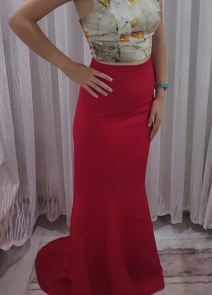 Abiye balık model elbise