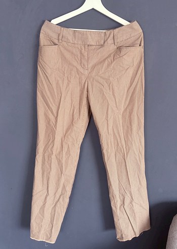 Bej Keten Kadın Blazer Ceket - Görsel 2