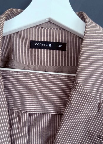 Bej Keten Kadın Blazer Ceket - Görsel 3