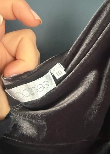 Kahverengi Süet Uzun Straplez Elbise - Görsel 4