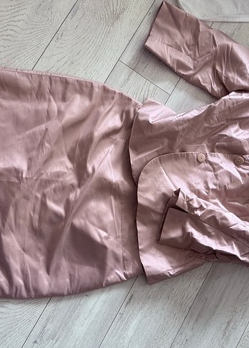 Kadın Bej İpek Görünümlü Midi Takım - Görsel 4