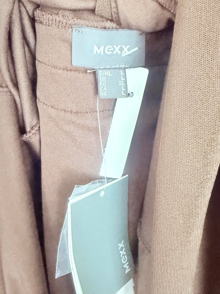 Bej Drapeli Uzun Bohem Elbise - Görsel 3