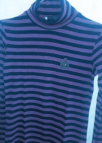 40 beden pamuklu likralı Polo Tişört - Görsel 2