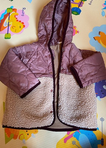 Zara Kız Çocuk Kapüşonlu Minnie Baskılı Ceket Zara