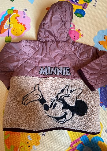 Kız Çocuk Kapüşonlu Minnie Baskılı Ceket Zara