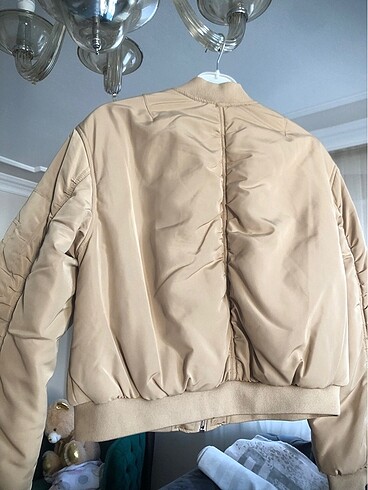 s Beden camel Renk Zara bomber ceket