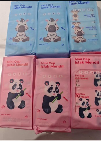 Pastel Renkli Mini Cep Mendil Seti - Görsel 3