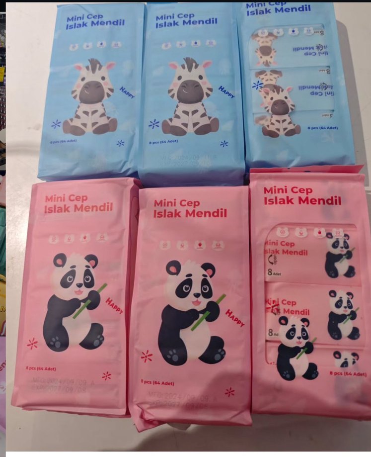 Pastel Renkli Mini Cep Mendil Seti - Görsel 3