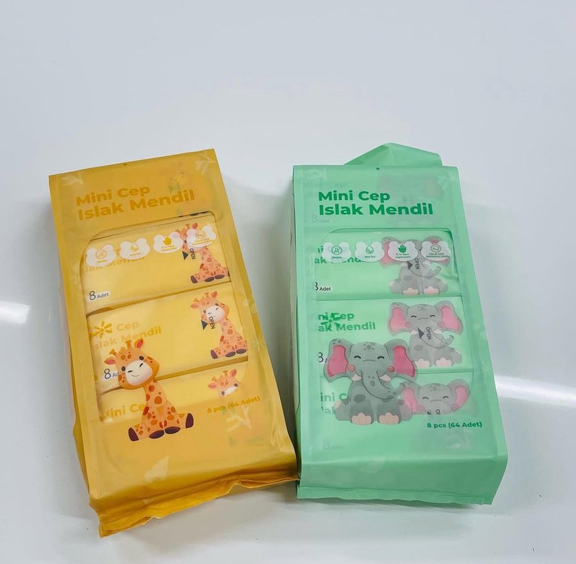 Pastel Renkli Mini Cep Mendil Seti - Görsel 5